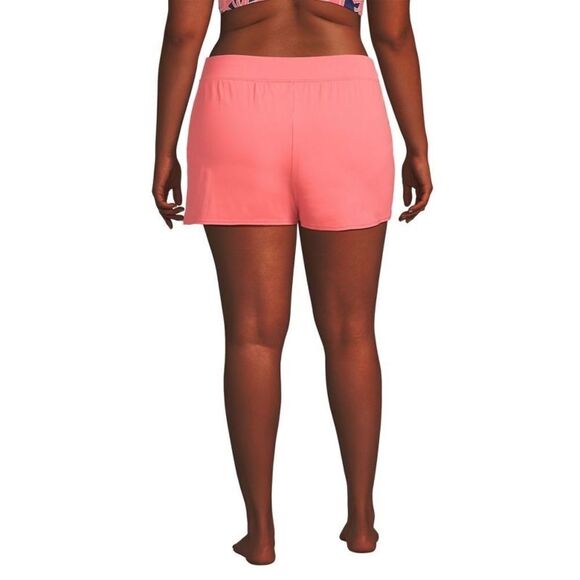 Land's End plus size stretch full panty swimsuit Wood Lily color 3" inseam 18 - Picture 3 of 5